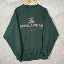 VTG Appalachian State University Mountaineers Crew Sweatshirt Green Adult Large picture