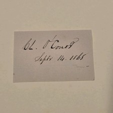Charles O'Conor Signed Lawyer Autograph Auto C.L. Jefferson Davis Boss Tweed picture