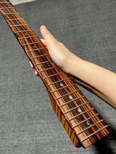 Stainless Rosewood 22Fret satin DIY Roasted Flame maple Electric guitar neck picture