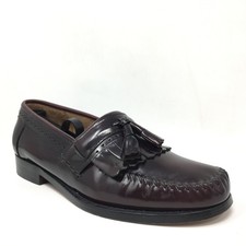 GH Bass & Co Weejuns Jeremy Loafers Dress Shoes Mens Size 8 Burgundy Leather picture