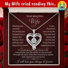 To My Wife Necklace Gift From Husband Love You Always Heart Jewelry Gift 🎁 picture