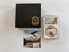 2024 Silver Washington Obsidian Treasures of the US Mesa Grande Nation NGC PF 70 picture