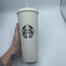 Custom Studded Double Wall Rainbow Colorful With Tumbler Plastic Straw 32 Oz picture