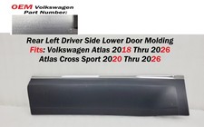 OEM 2018-26 Volkswagen Atlas Cross Sport Left Rear Lower Door Molding 3CN854949A picture