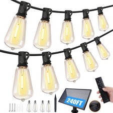Bdrofn 2 Pack 120FT Solar String Lights Outdoor,Solar Patio Lights Waterproof picture