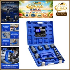 Ball Joint Press Kit 21 Piece 2WD 4WD Removal Tool Adapters C Frame Case for picture