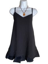 Vintage Torrid Plus 1X Black Strappy Swing Camisole Blouse Goth Whimsigoth Boho picture
