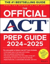 The Official ACT Prep Guide 2024-2025, (Book Online Course) By ACT - VERY GOOD picture