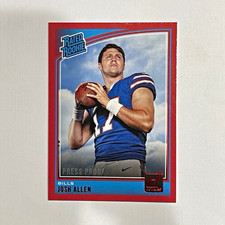 Panini Donruss 2018 Josh Allen Rated Rookie Press Proof Red #304 Bills RC picture