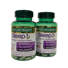 X2 ~ Nature's Bounty Sleep3 10mg Melatonin, 120ct EA = 240 Triple Action Tablets picture