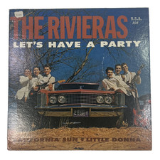 THE RIVIERAS ~ LET’S HAVE A PARTY ~ 1964 FIRST PRESS VINYL SURF ROCK EX~14 picture