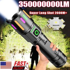 350000000 Lumen Super Bright LED Tactical Flashlight Rechargeable LED Work Light picture