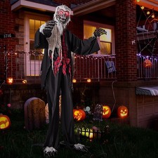 8.2 FT Halloween Animatronic Werewolf,Scary Animated Prop picture