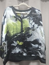 Chicos Women’s Abstract Print Long-Sleeve Shirt - Green/Black picture