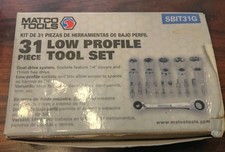 MATCO TOOLS SBIT31O 31-PC LOW PROFILE 1/4