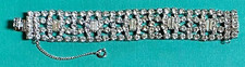 LOVELY VINTAGE RHINESTONE BRACLET BY GALE 1950'S LOADED WITH OVER 140 STONES picture
