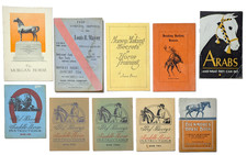Vintage 10pc Horse Booklet Ephemera Lot Jesse Beery Arabs Bickmore Louis B Mayer picture