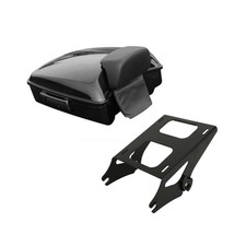 XMT-MOTO Chopped Tour Trunk Luggage+Backrest Pad+Black Luggage Fitted Lining+... picture