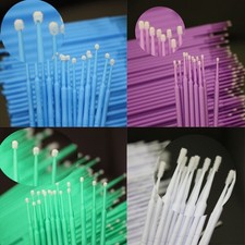 100/ Dental Microbrush Disposable Bendable Applicators Tips Micro Brush Fine picture