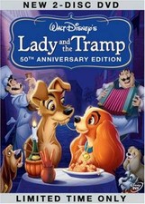 Lady and the Tramp (Two-Disc 50th Anniversary Platinum Edition) - DVD - GOOD picture
