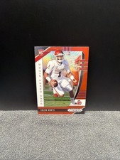 Jalen Hurts Rookie 2020 Panini Prizm Draft Picks Red Prizm Color Match No. 129 picture