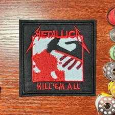 Metallica Patch Kill em All Cover Heavy Metal Embroidered Iron On 3.25x3.25