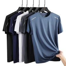 SlimFit CHRLCK Men's Quick Dry Running T-Shirt Breathable Sports Gym Fitness Top picture