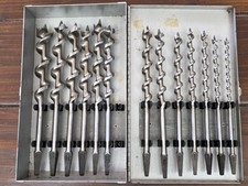 Vintage Irwin D-13 Auger Bit Set - Complete 13-Piece Shop Set (#4 to #16)... picture