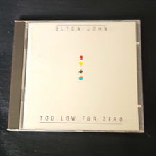 Elton John Too Low for Zero CD Rock Geffen Records 1983 4006-2 picture