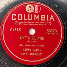 1940s 1948 Sinatra Harry James Columbia 78 RPM Someone To Watch Ain't Misbehavin picture