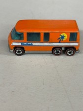 B4 Hot Wheels Redline GMC Motor Home Orange Palm Beach 1977 Mattel picture