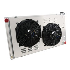CU161 3 Row Aluminum Radiator w/ Shroud & Fan Relay Chevelle 68-73 Caprice 71-90 picture