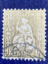 Switzerland Stamps Scott# 50 Used, Excellent Condition, Very Light Hinge. picture