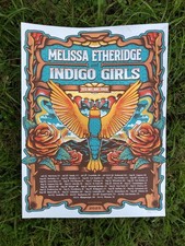 Melissa Etheridge & Indigo Girls Yes We Are 2025 Official Tour Poster - Signed picture