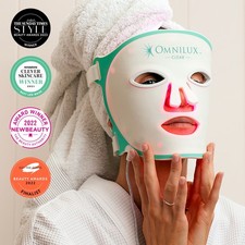 Omnilux LED Clear Mask Blue Red Acne Therapy Open-Box Tested With New Power Bank picture