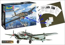 Revell / Heinkel He 111P-1 + 6 maps + tarpaulin + A-4 history 1:32 picture