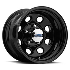 CRAGAR 397 Soft 8 15X8 6X114.3 Offset 13 Gloss Black Powdercoated (Qty of 4) picture