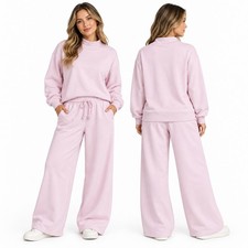 Anthropologie Daily Practice Pink Lounge Set Size M Coastal Grandmother... picture