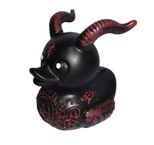Resin Satanic Duck Punk Duck Rocker Ducks Lady Valentina Goth Home Desk Decor 3