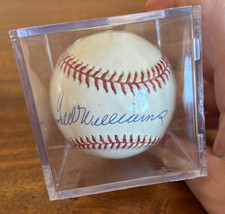 Ted Williams signed Official AL Ball OAL Brown shrink-wrapped GORGEOUS SIGNATURE picture