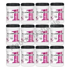 Metrex CaviWipes1 Disinfectant Towelettes Large 160 Count Canister Case 12 picture