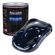 ProductionShop 1 Gallon High Gloss Midnight Blue Pearl Acrylic Enamel Auto Paint picture