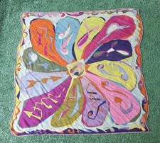 VINTAGE EMILIO PUCCI SILK  ZODIAC GEOMETRIC TWILL NECK HEAD SCARF READ AS IS picture