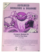 TSR D3 Vault of the Drow 1st Print 1980 AD&D Module Erelhei-Cinlu RPG Booklet picture