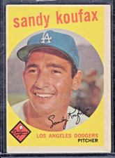 1959 Topps Baseball Sandy Koufax #163 VgEx+ (OC) picture