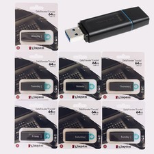 Kingston 64GB DataTraveler Exodia USB Pen Flash Drive USB 3.2 Protective Cap Lot picture