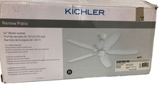 Kichler Renew Patio 52 in. Indoor/Outdoor Brushed Nickel Ceiling Fan picture