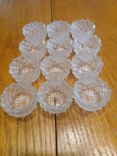 Vintage Westmoreland Lacy Daisy Glass Salt Cellar Dips lot of 8 picture