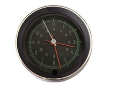 NEW 1965-67 Corvette QUARTZ CLOCK w chrome bezel & lens for dash - Battery Power picture