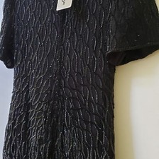 NWT Laurence Kazar Vintage Silk Dress Rare find with tags Handmade picture